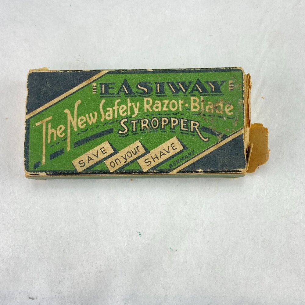 Vintage Easiway The New Safety Razor Blade Stropper Sharpening Stone